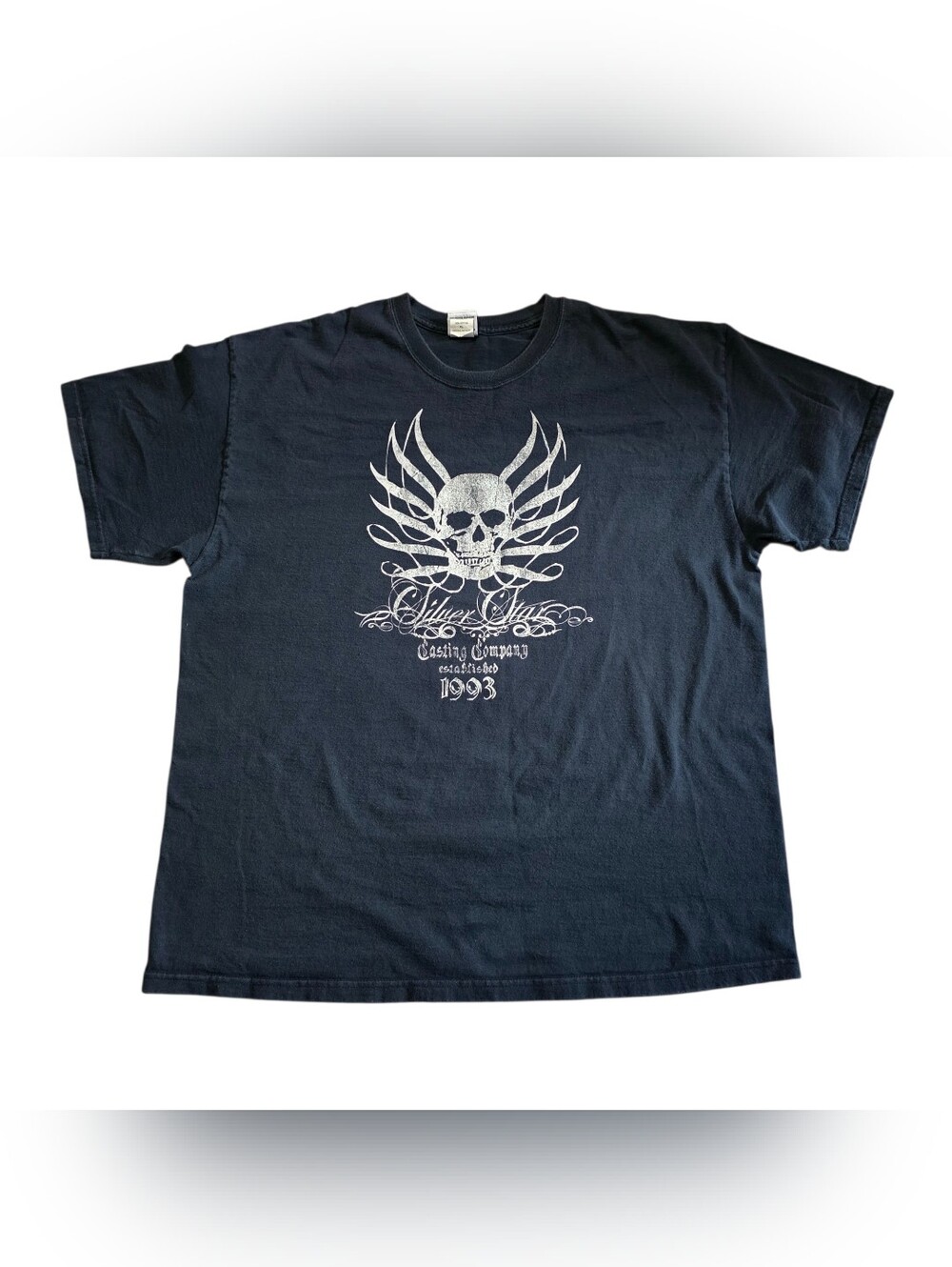 Vintage Skull Graphic T-Shirt - Black